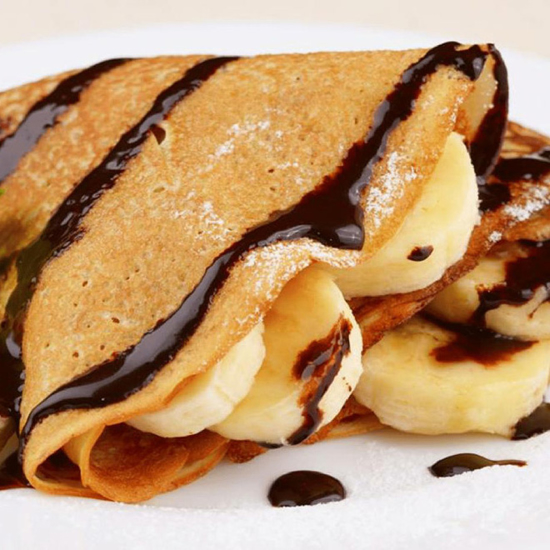 Poza cu Clătită cu nutella și banane